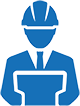 NPS Blue Icons - Project Management Compressed air regulations and legislation icon