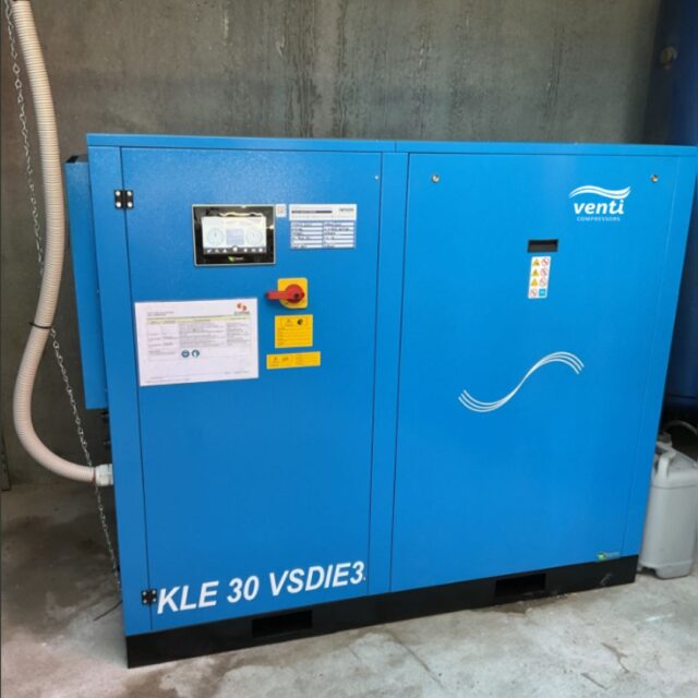 A VSD compressor installed at Diverse Shopfitters by Nessco Pressure Systems, Perth.