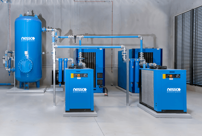 Compressors, dryers and pipelines installed in the correct location to maximise output and minimise operating costs.