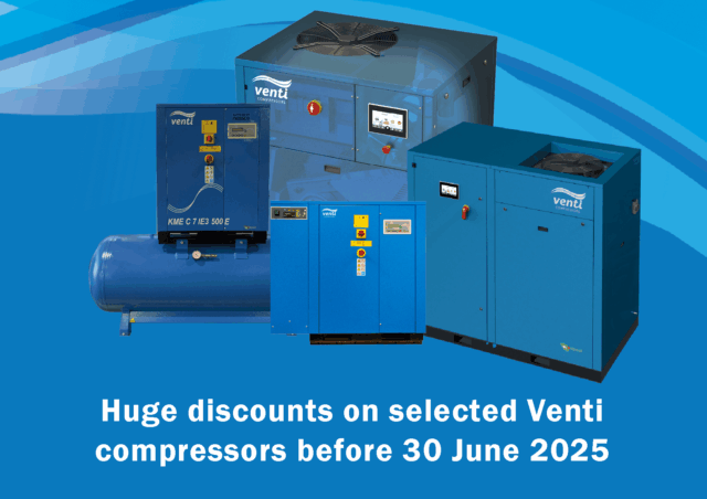 Compressors featured in Venti's end of financial year sale in Perth.