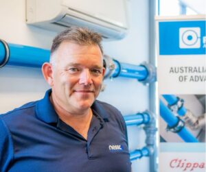 Compressed air specialist, Owen, from Nessco Pressure Systems, Perth.