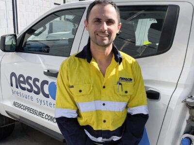 Nessco Pressure Systems service technician, Sebastien.