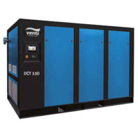 Venti-Compressors-Heavy-Duty-DCT110 Venti's range of singe stage, heavy duty industrial screw compressors are available in 75-355 kW models from Nessco Pressure Systems.
