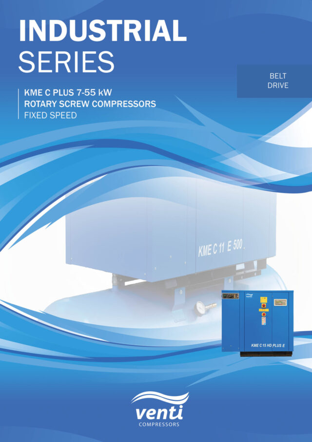 Venti KME C Plus 7-55kW screw compressors supplied by Nessco Pressure Systems