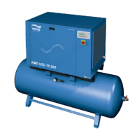 Venti Compressor KME VSD 15 500 screw compressor, distributed by Nessco Pressure Systems
